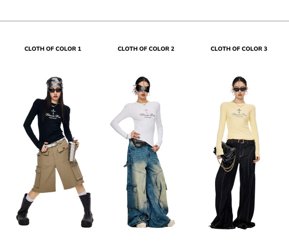 ICH MODE American Style Cross Shoulder Long Sleeve T-Shirt Women Spring Summer New Slim Fit Off-Shoulder Top White S 2