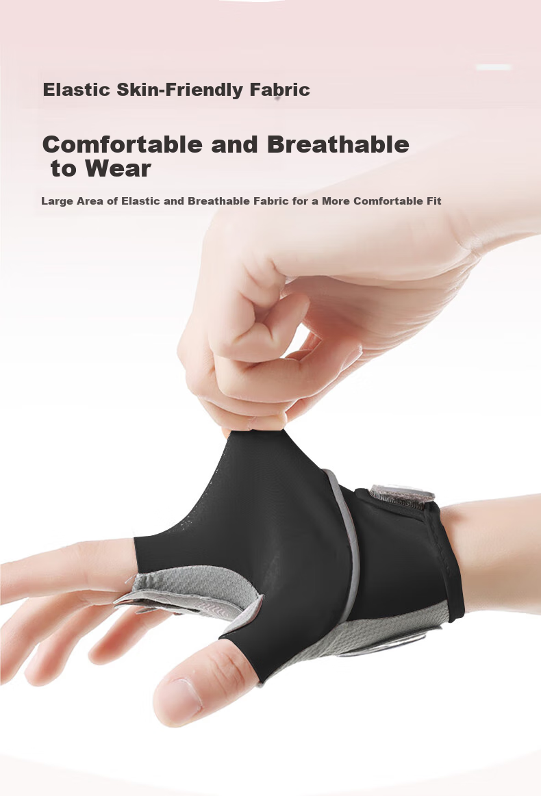 Ousen Cycling Gloves, Summer Sports Fitness Outdoor Hiking, Men And Women Road Mountain Bike Breathable Non-Slip Fingerless Gloves 6
