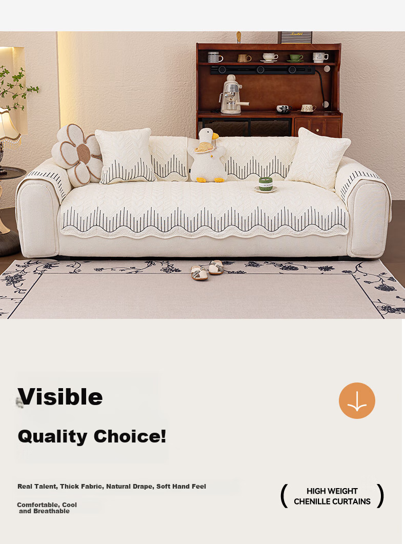 Wuyinliangpin Class A Maternity Sofa Cover, Pure Cotton Non-Slip 100% Cotton Sofa Slipcover Pad Towel, 90*160 Siji 15