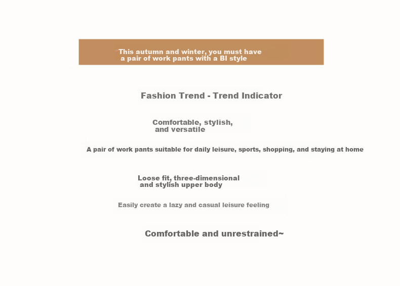 FitonTon Women's Cargo Pants, 2025 Autumn And Winter New Style, American Retro High-Waist Straight-Leg Sweatpants, Loose-Fitting Slimming Casual Trousers for Wome 2