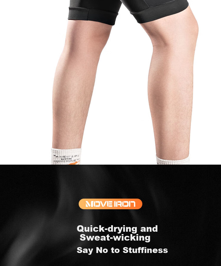 Move Iron Cycling Shorts with Foam Padded Seat for Men And Women, Mountain Bike And Road Bike Gear Accessories, Size L 7