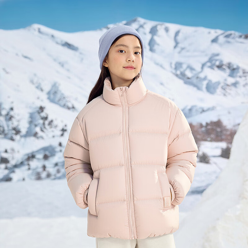 BALABALA Kids Puff Down Jacket Children's Winter Coat 2025 New Boys Girls Baby Parent-Child Stand Collar Cute Outerwear