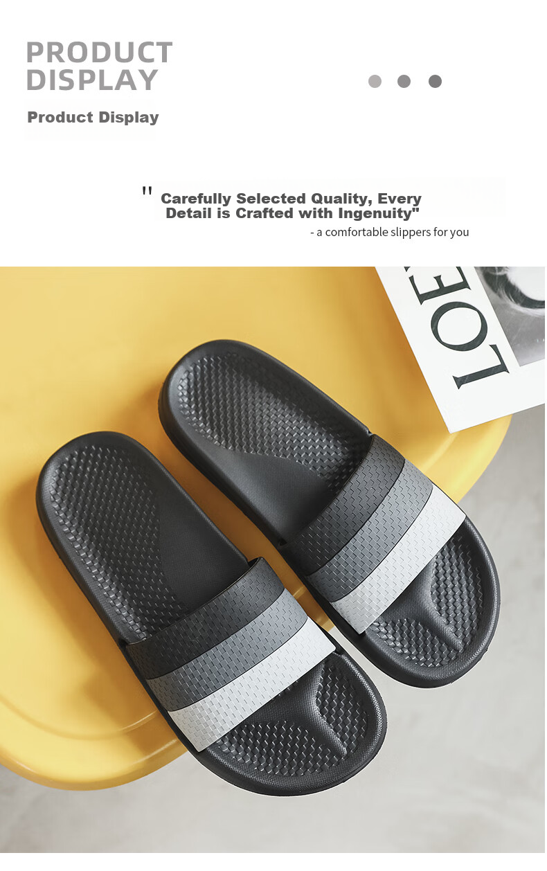 GUOLUOFEI Slippers for Men, Odor-Free, Summer Shower Home Use, Non-Slip Thick Sole, Anti-Odor, Women's Summer Bathroom Slippers, Sky Blue, Size 40-41 8