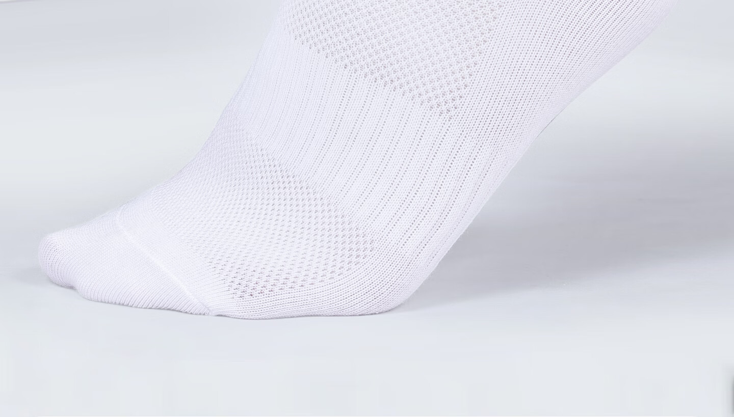 Li-Ning 3 Pairs Short Sports Socks Unisex Running Socks Summer Youth Cotton Sweat-Absorbent Breathable White XL 27