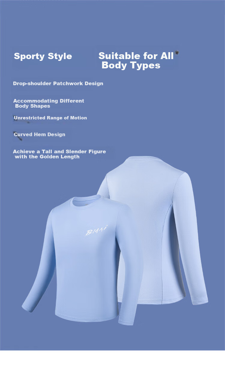 Bmai Autumn And Winter Running Fitness Training Long-Sleeve Men's Spring Summer Commute Jogging T-Shirt, Antibacterial Anti-Friction Quick-Dry Top for Me 8