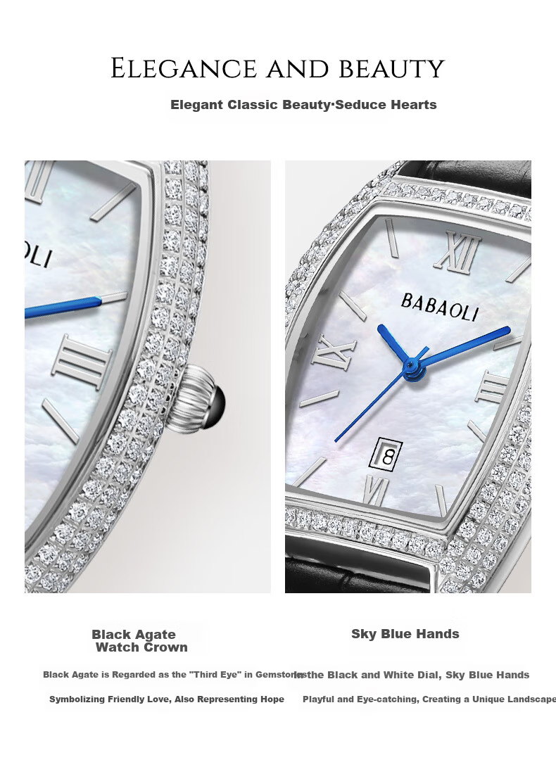 Babaoli Brand Women's Watch, New Style for 2026, Light Luxury Niche High-End Ladies' Watch, Top Ten Birthday Gift, Practical 10