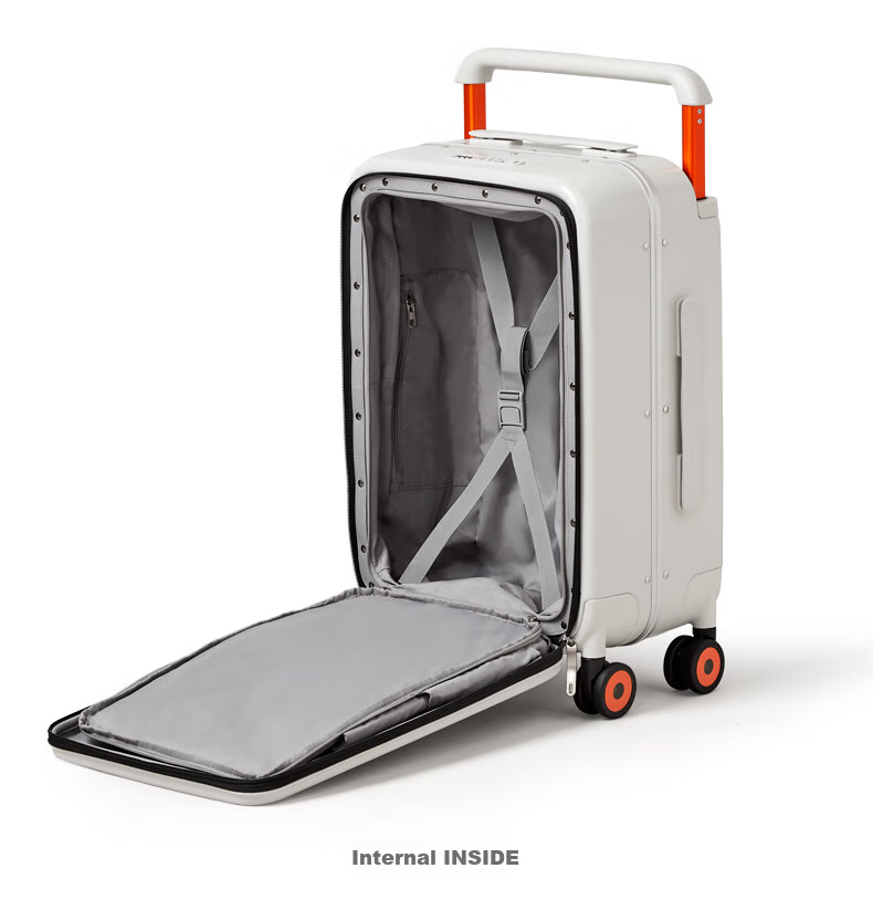 Mixi Front-Opening Luggage, Wide Handle Suitcase, Aluminum Frame Case, Men's 20-Inch Business Carry-On, Women's Password Lock Suitcase, Large Capacity 28