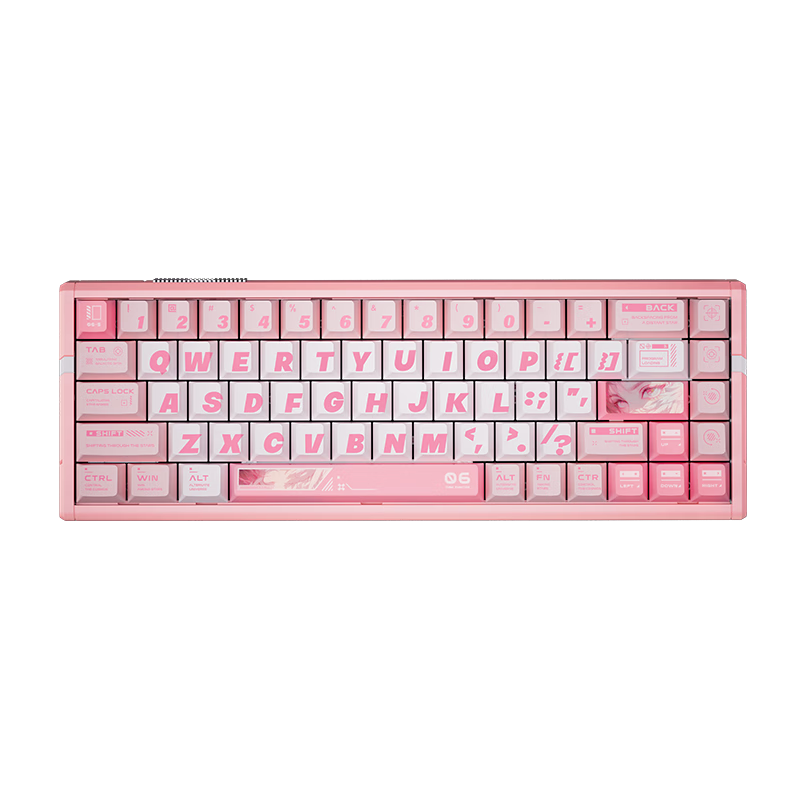 ATK RS6 Magnetic Switch Keyboard, Customized E-Sports Gaming Mechanical Keyboard, Wired Hot-Swappable Aluminum Block, Valorant RS6Ultra Pink Blade Spirit, Snow Blade Switch