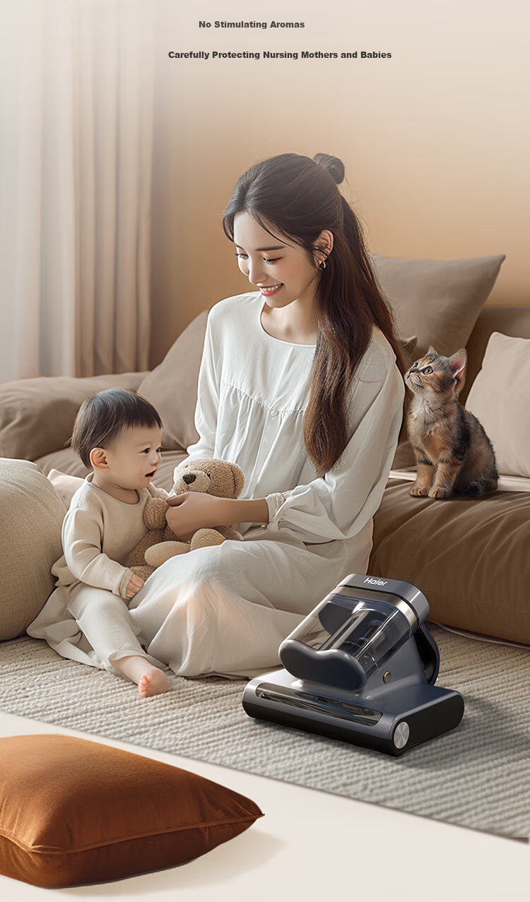 Haier [Mother And Baby Grade] Shijia Visual AI Adjustable Smart Eye Mite Remover Bed Vacuum Cleaner High Temperature Sterilization Mite Dust Pet Hair Removal Gift CS1S 13