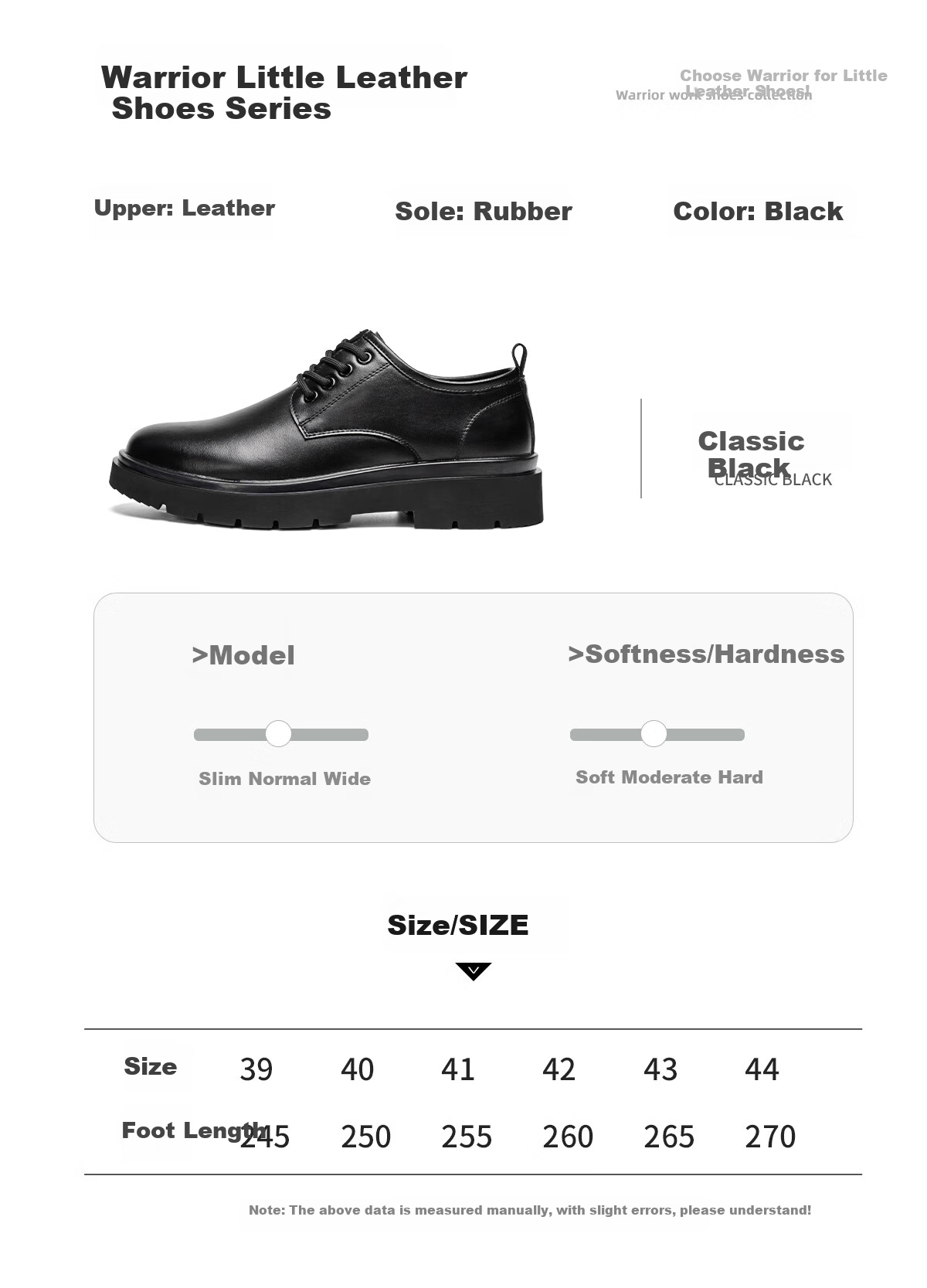 Huili Leather Shoes for Men, Business British Style Derby Shoes, Formal Black Casual Shoes, Lace-Up Soft-Soled Groom Versatile Men's Shoes 6