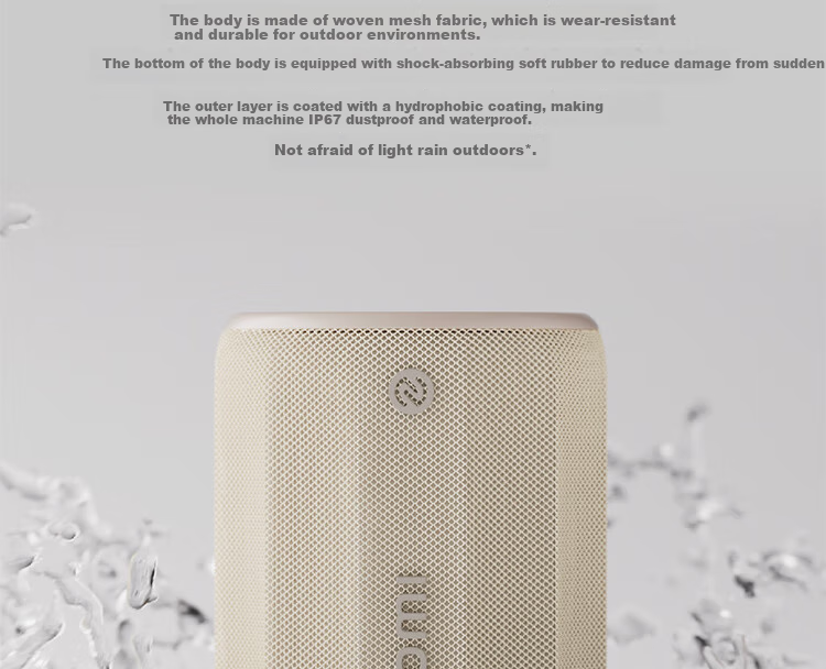MI Xiaomi Bluetooth Speaker Mini Retro Deep Red Acoustic Mini Cannon MI Pengpai Smart Link Outdoor Dustproof Waterproof Camping NFC High-Fidelity Gift Home Use 9