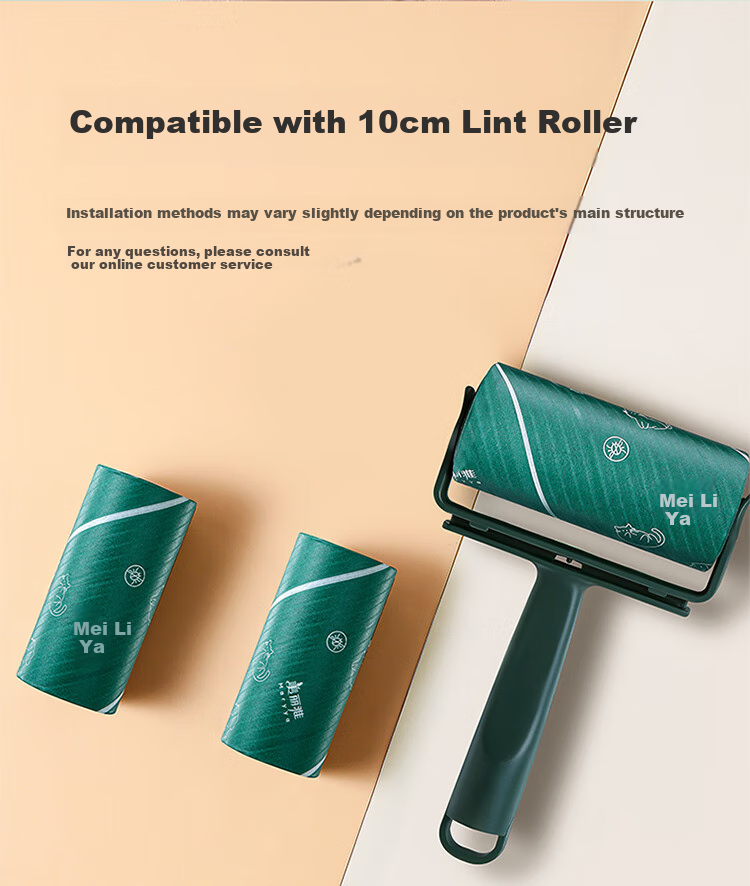MARYYA Lint Roller Refill Roll, 10cm Diameter, 120 Sheets Total, Tear-Off Design, for Removing Hair And Cat Fur from Clothes 5