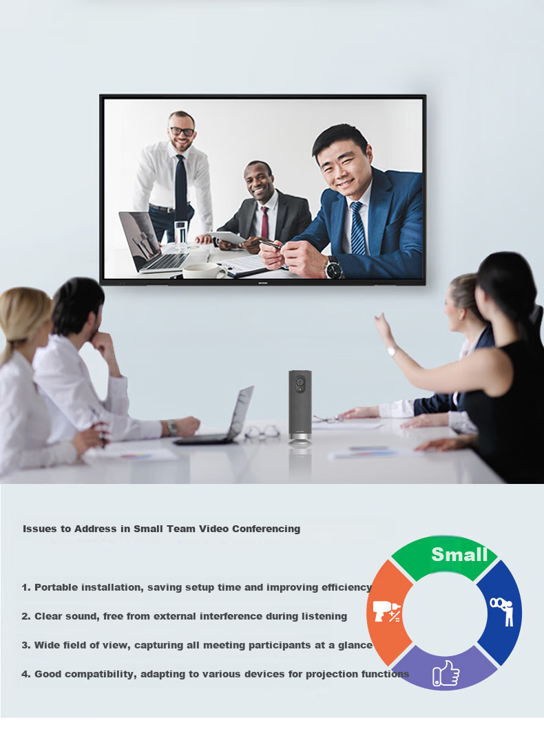HIKVISION Video Conference Camera All-In 1080P HD Online Class Live Streaming Video Solution with Three-In Omnidirectional Microphone And Speaker 2