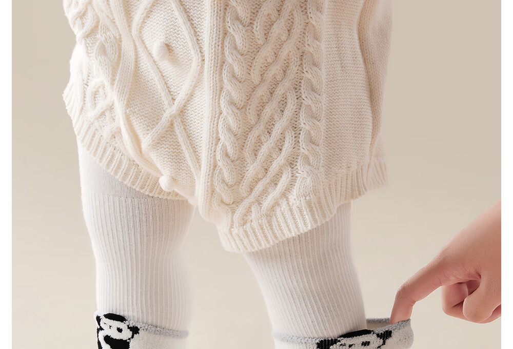 Beitais Baby Socks Autumn Winter Thickened Warm Newborn Double-Sided Fleece Cotton Socks Unisex Children's Class A Floor Socks 13