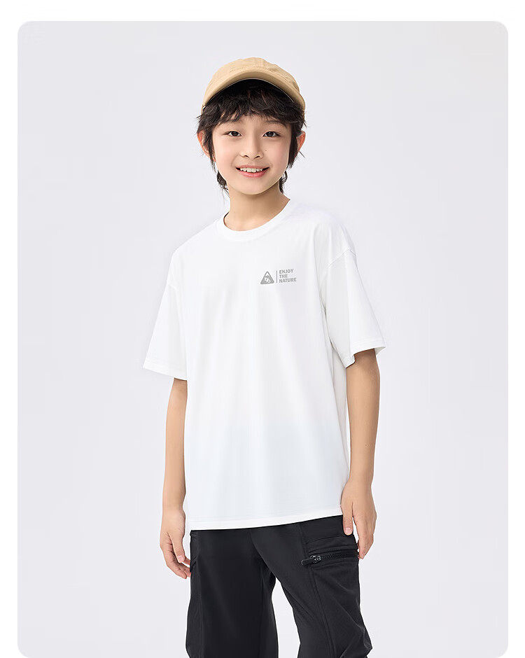 Balabala [balaOne] Boys' Short Sleeve T-Shirt Big Kids Basic Summer 2026 Casual Trendy 208226117107 4
