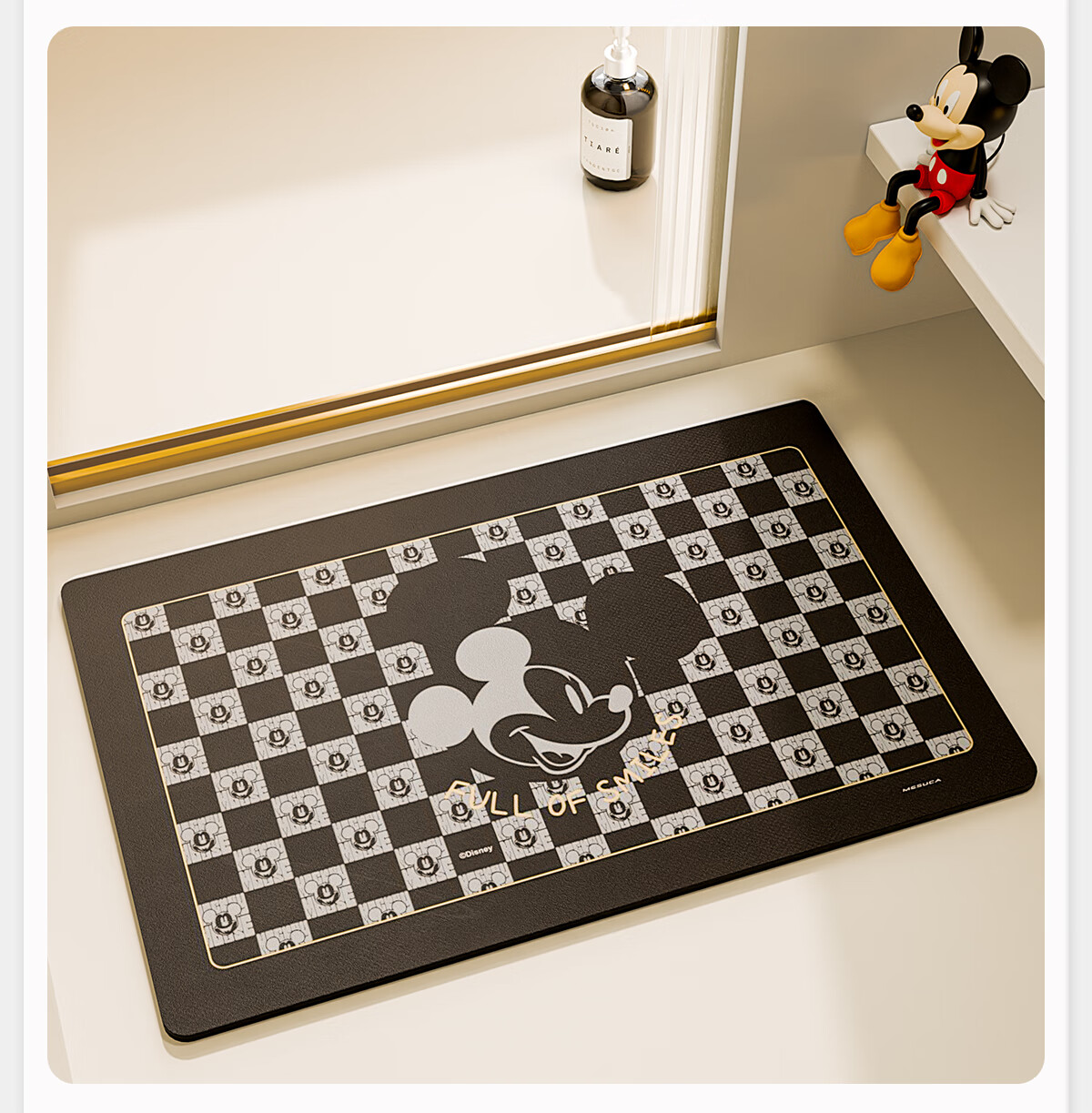 DISNEY Diatom Mud Absorbent Bath Mat Bathroom Non-Slip Mat Entrance Door Floor Mat Toilet Mat 8