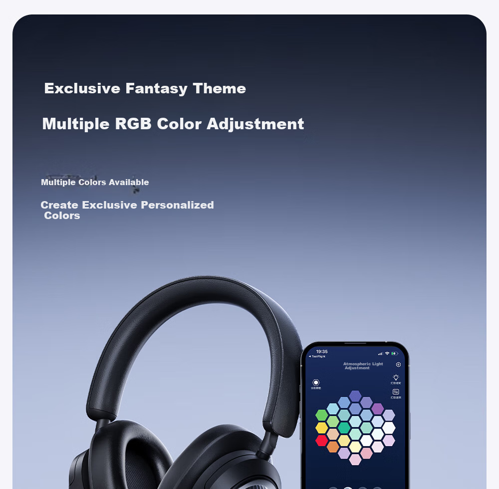 EDIFIER Halo Space Over-Ear Active Noise Cancelling Bluetooth Headphones, Gaming Headset, Wireless Bluetooth, 2.4GHz, High-Definition Microphone, Breakthrough Black, Graduation Gift 31