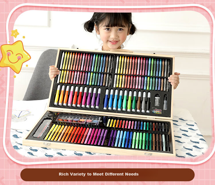 Ledi Children's Drawing Set for Boys And Girls, Educational Toys for Ages 3-6, Crayons And Watercolor Pens, Art Supplies, Birthday Gift 3