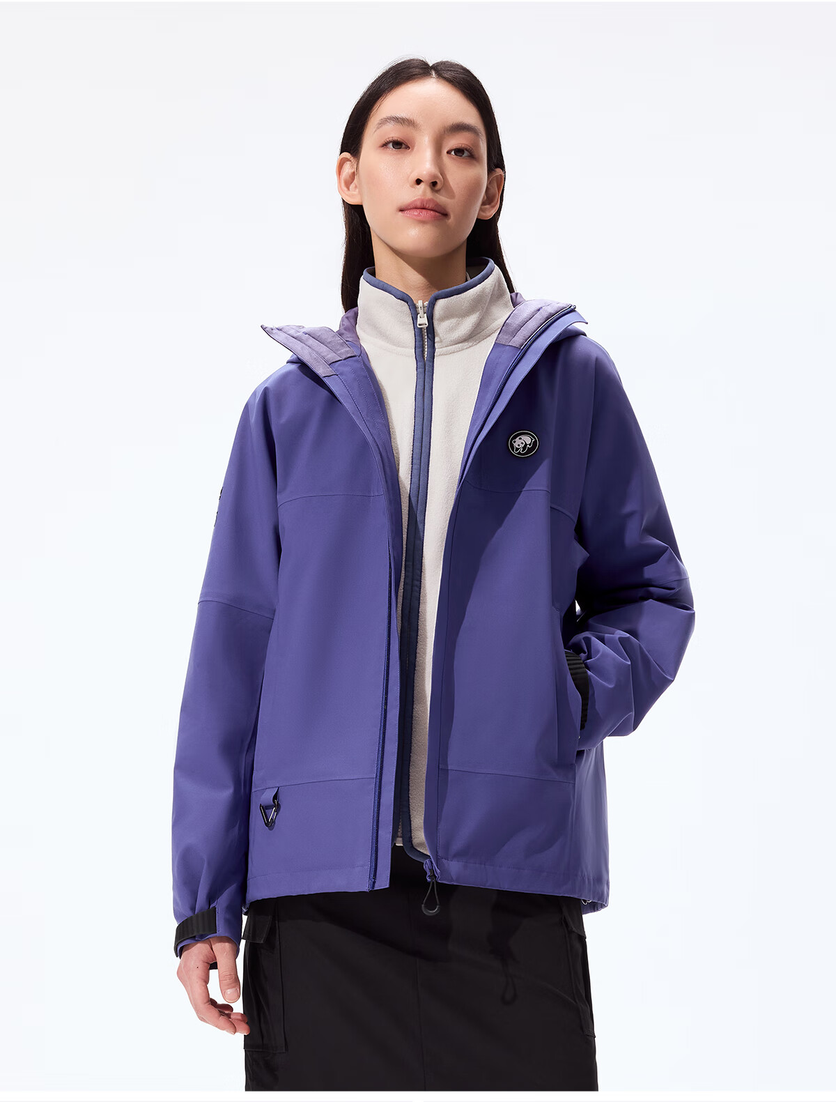 Panda Zhang Yuxi Edition [Rain Shell MAX] 3-in-1 Men's Windproof and Rainproof Hiking Jacket Autumn Winter Mountaineering Coat for Women 44