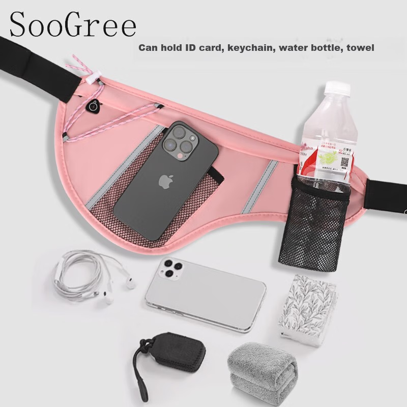 SooGree Sports Running Waist Pack for Men And Women, Outdoor Multifunctional Large Capacity Phone And Earphone Holder, Waterproof And Wear-Resistant Storage Gear