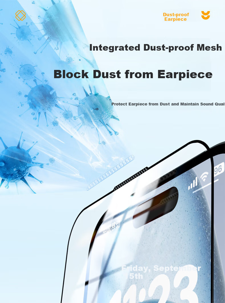 LLUNC [2 Pieces] Privacy Screen Protector for IPhone 16 Plus, Anti-Peeping Tempered Glass Film for Apple 16 Plus, High-Definition Dust-Free Installation, Anti-Spy Full Coverage Shatterproof Protective Film 5