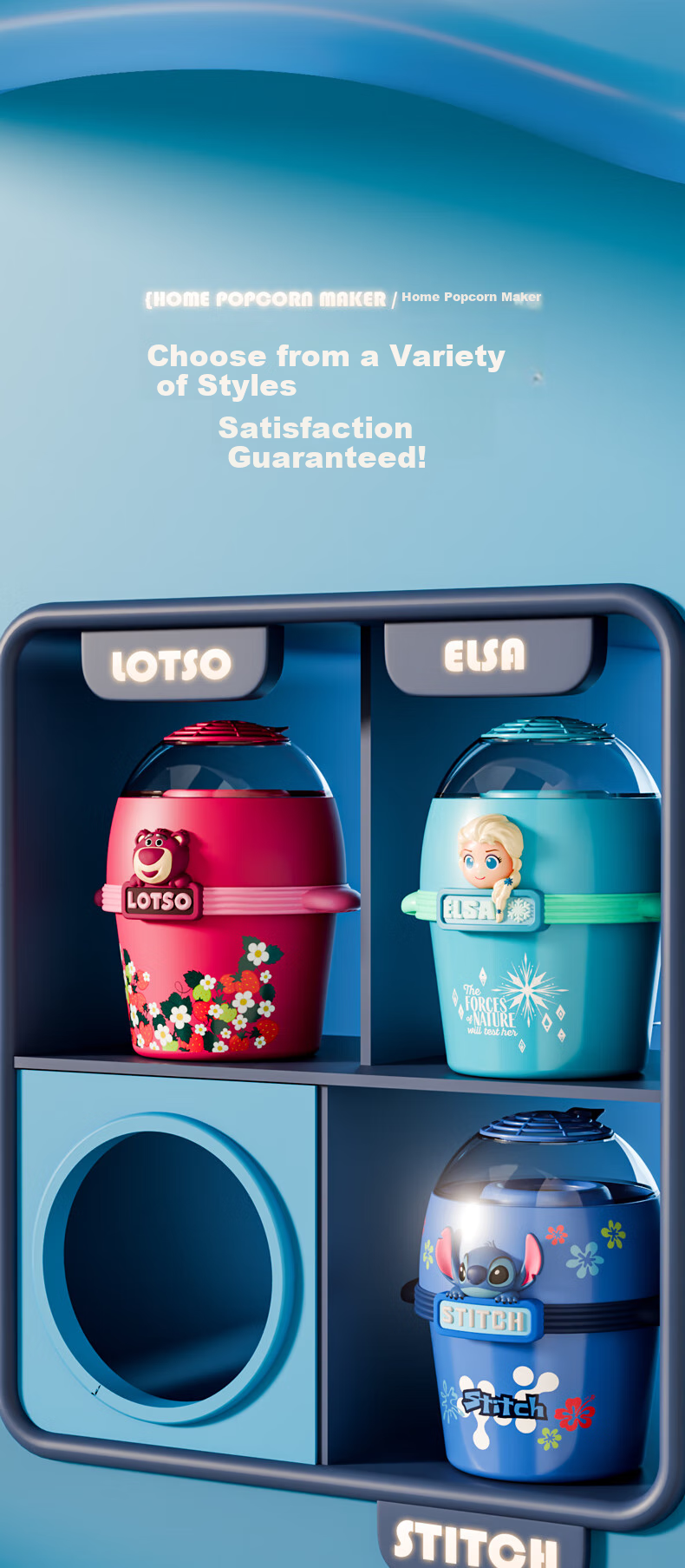 Disney Elsa Princess Popcorn Machine Toy, Elsa for Children Aged 7-14, Birthday Gift for Girls And Boys Aged 6-10 And 12 4