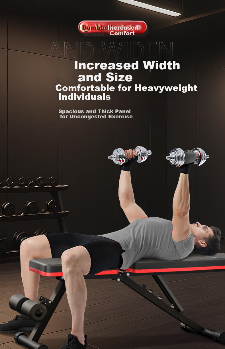 XTEP Dumbbell Bench, Bench Press Chair for Men, Sit-Up Assist Frame, Fully Foldable, Home Fitness Training, Multifunctional Equipment for Abdominal Muscles 7