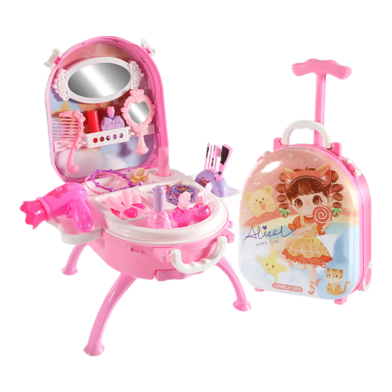 Cawndilla Families Children's Toy, Princess Dressing Table And Makeup Set for Girls 7-14 Years Old, Pretend Play Jewelry Box, Birthday Gift for Girls
