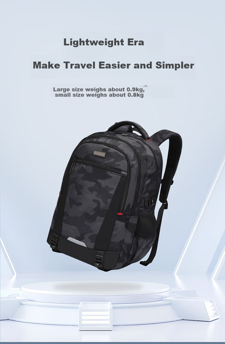 YANGGUANGBADIAN Backpack for Middle School Boys, Lightweight High School And College Students Large Capacity Water-Resistant Travel Backpack Black 14