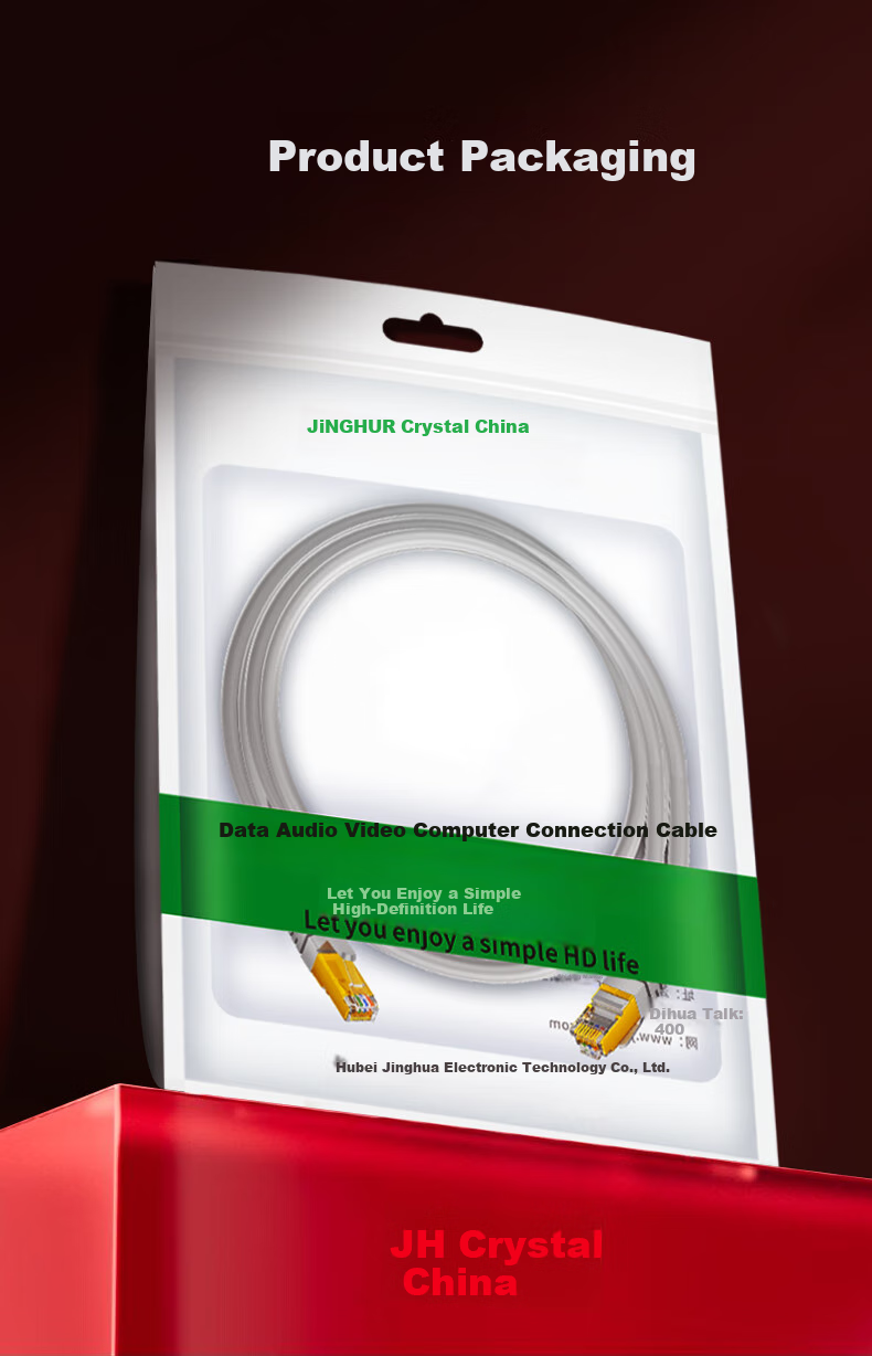 Jinghua CAT6 Ethernet Cable, High-Speed Gigabit Network Connection Cable for Home Computer, Broadband, Set-Top Box, Unshielded 8-Core Twisted Pair Patch Cord, Alloy Version, 0.5 Meter W196B 11