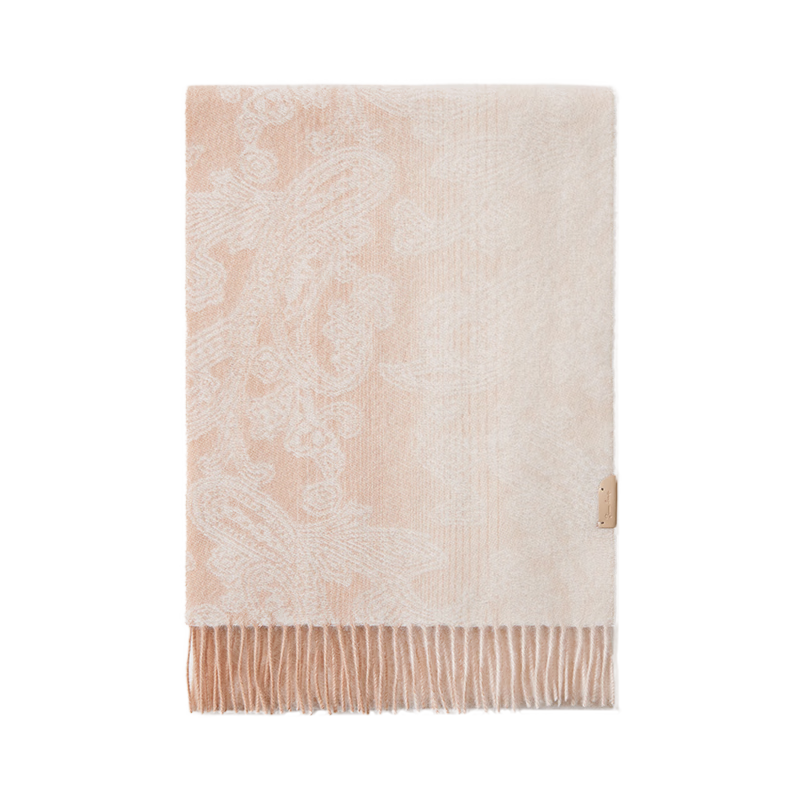 JIUMU 100% Cashmere Scarf Women Autumn Winter Shawl Warm Neck Warmer Female New Year Birthday Gift Box Set