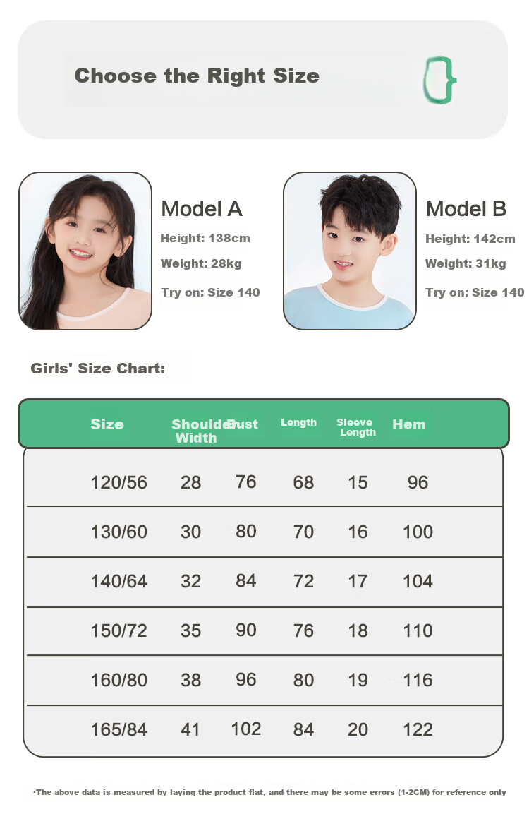 Hodohome Children's Pajamas, Girls' Class A 40 Modal Lightweight Cool Sleep Dress, Girls' Round Neck Dress 001, Size 120 5