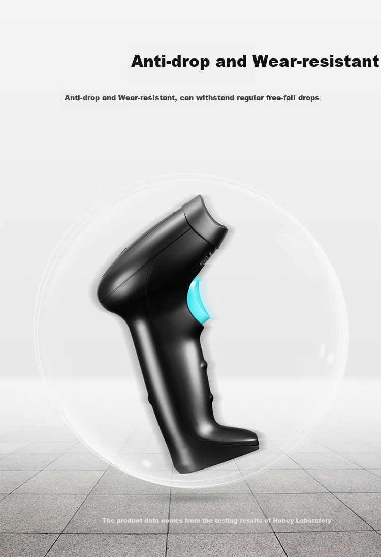 Honeywell Wireless Barcode Scanner, Barcode, 1D Barcode Scanner, Warehouse And Supermarket Barcode Scanner, Plug And Play, with Base OH3503 Black 11