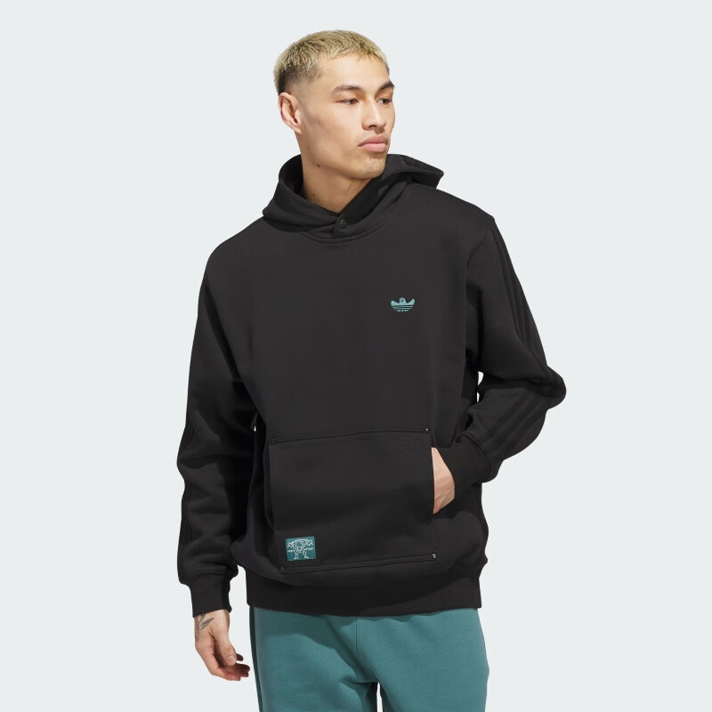 Adidas Trefoil Series, Men's SHMOO H HOOD Hooded Sweatshirt JX5445, Black, M 3