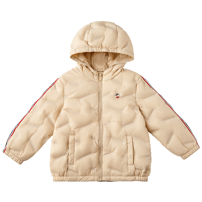Gb Children's Down Jacket Unisex Kids 2025 Winter Short Lightweight Warm Down Jacket Khaki