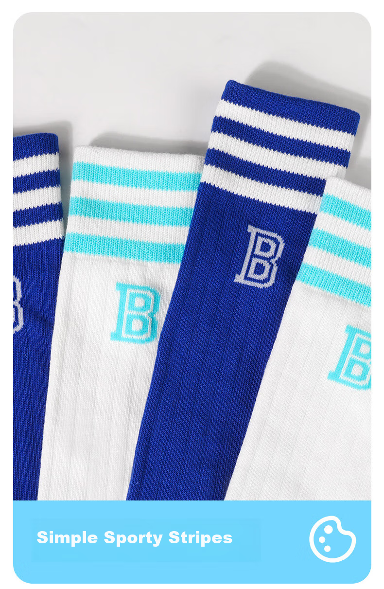 Barbie Children's Soccer Socks Spring And Autumn Boys Cotton Long Sports Socks Girls Over-Knee Basketball Socks Student Mid-Calf Socks 4