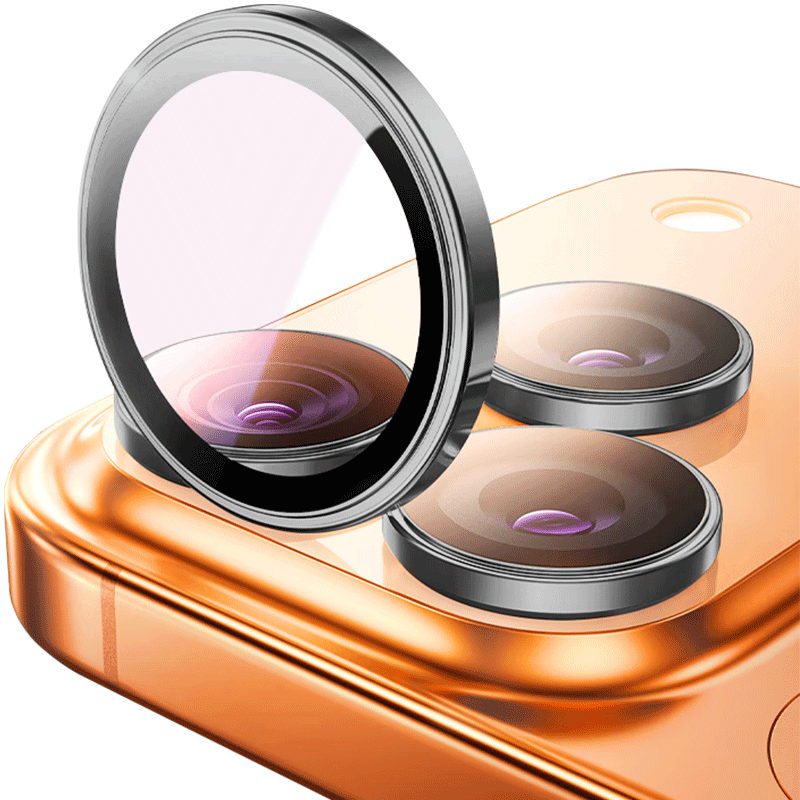 Kulefeng [Corning Lens Protector] for IPhone 17 Pro Max, Protective Film for Apple 17 Pro Rear Camera, High-Definition Full Coverage Tempered Glass Film, Shatterproof And Anti-Fingerprint