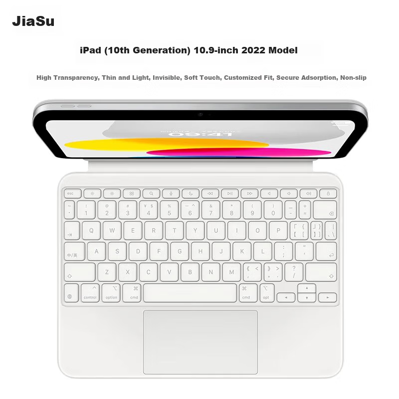 Jiasu Apple IPad Magic Keyboard 10.9-Inch (10th Generation) 2022 Model Keyboard Protective Film, Keyboard Dust Cover, Highly Transparent Invisible