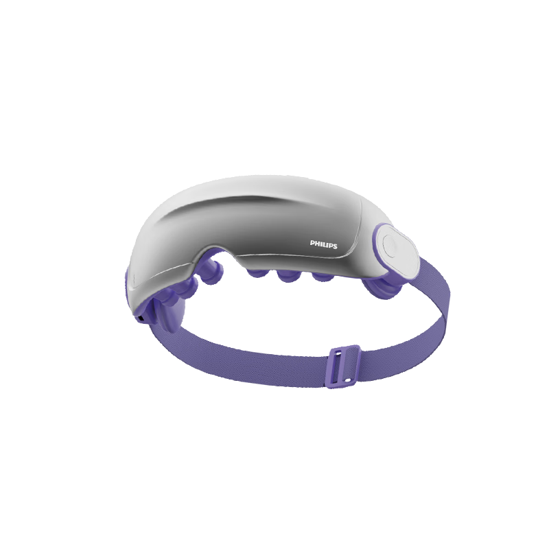 PHILIPS Eye Care Massager 5204E Purple - Eye Massager Instrument, Eye Protection Device, Atomizing Massage Eye Mask for Dry and Moist Eyes, Gift for Girlfriend or Wife, Birthday and Christmas Special 