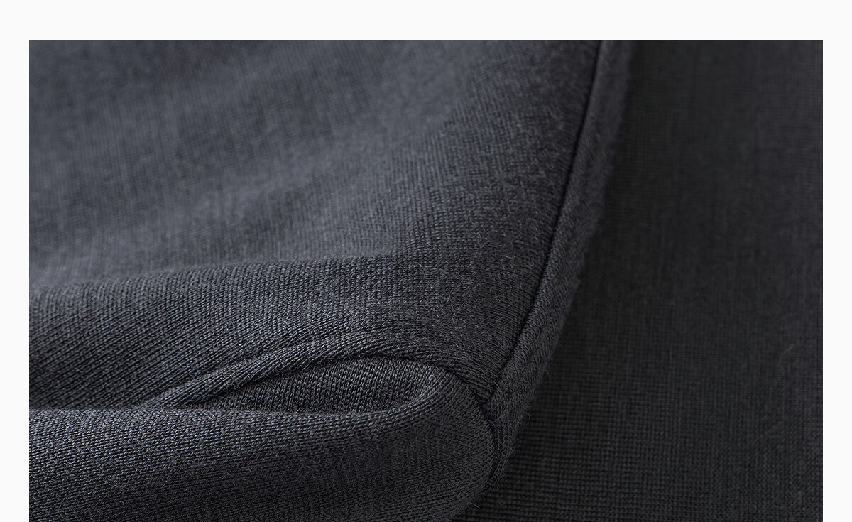 Hodo Machine Washable Full Wool Fleece-Lined Men's Autumn Winter Knit Crew Neck Sweater 15