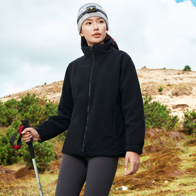 Panda Companion Women's Down Jacket Fleece Coat Autumn Winter 2025 New Thickened Plush Lining Granule Fleece Sweatshirt