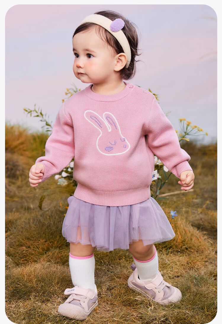 Minibala 【Soft Sweater】Unisex Kids Children's Soft Skin-Friendly Knitwear 2025 Autumn Winter New Knit Sweater 19