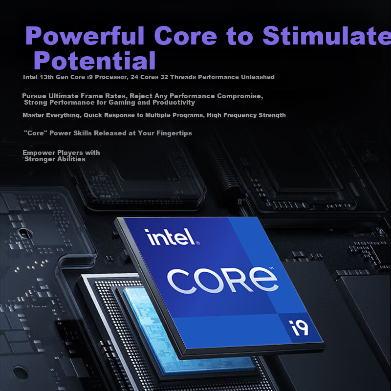 Игровой ПК 5-colors fish 13-го поколения Intel Core i9-13900HX, RTX5060 8GB, 16GB RAM + 1TB HDD