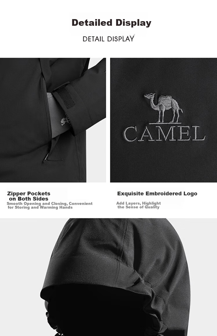 CAMEL Cold-Resistant Windbreaker, Goose Down Inner Liner, Couple's Three-In down Jacket, Mountaineering [Snow Region] A13CAF0064 15