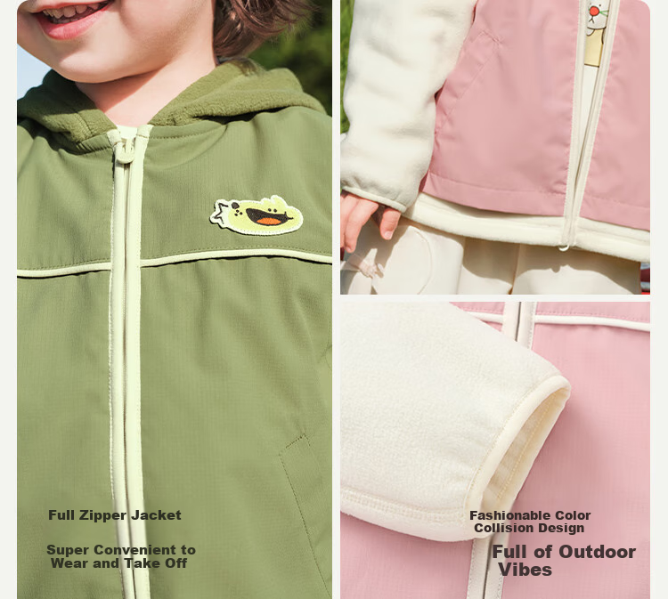 BALABALA Children's Outerwear Baby Jacket Kids' Coat Boys Girls Clothing Autumn Wear Faux Two-Piece Cute 208325105212 9