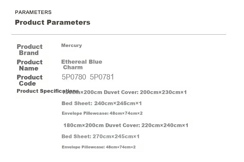 Shuixingjiafang Four-Piece Bedding Set, Pure Cotton 100%, Class A 60-Count Washed Cotton, Duvet Cover, Pillowcases, Bedsheet, Double Bed Size 1.8 Meters, Blue Harmony 16