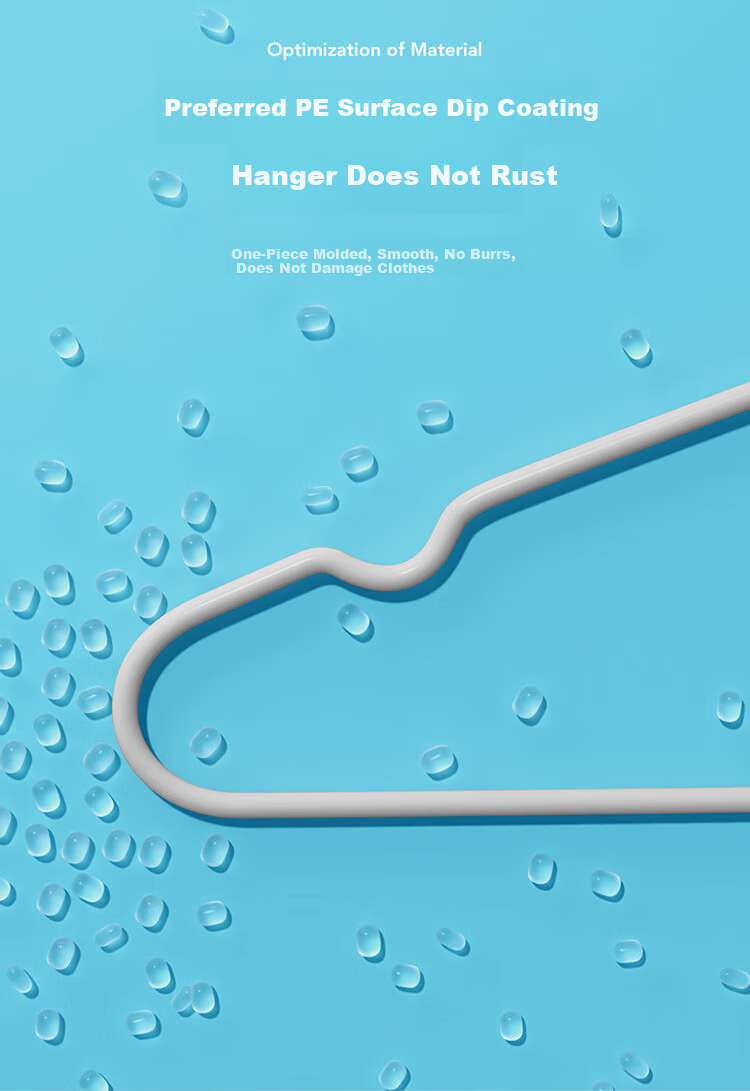 LYNN Clothes Hangers, Non-Slip And Traceless Garment Hangers for Students, Adults, Home Use, Dormitory, Thickened Large Size Drying Hangers, 10 Pieces 9