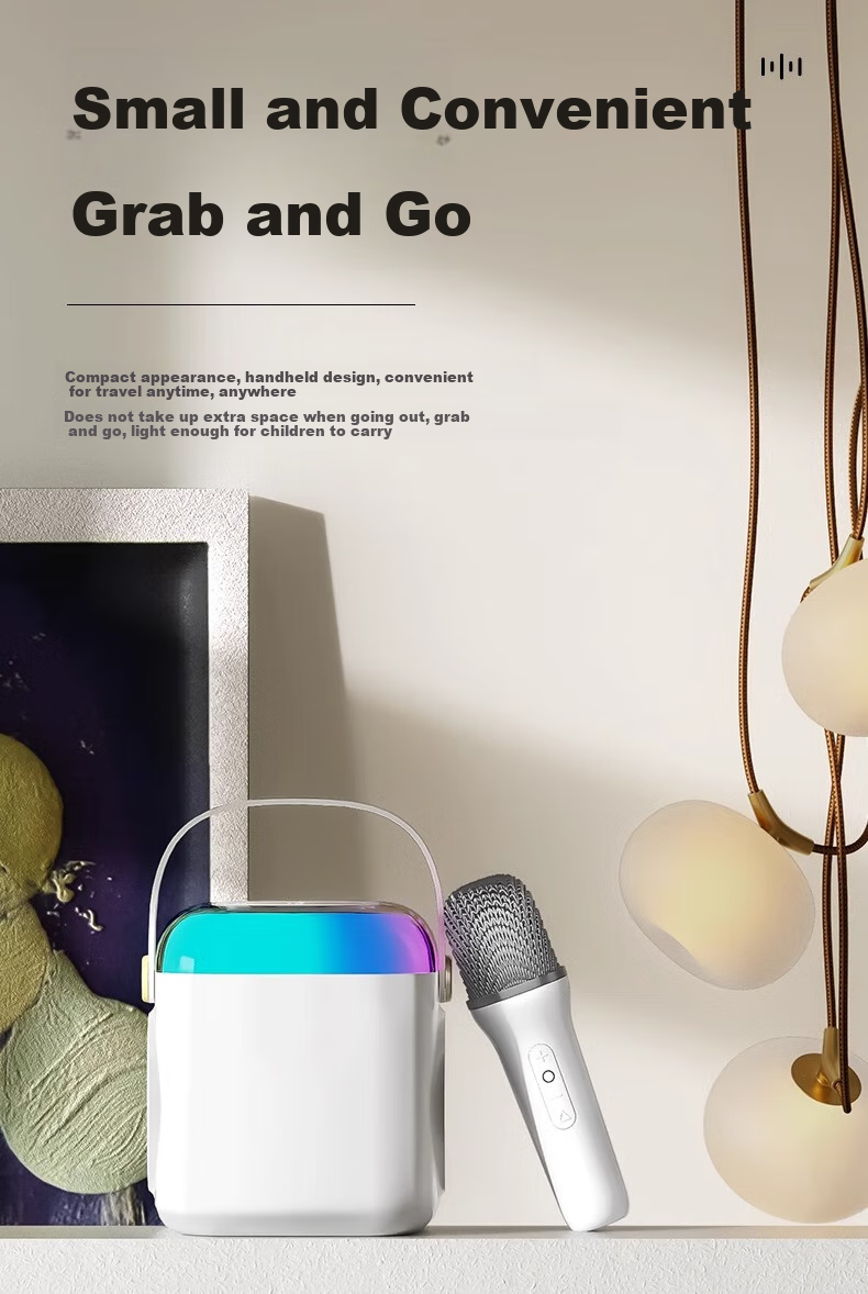Soaiy SK18 Microphone, Karaoke Microphone, All-In Wireless Bluetooth Speaker, Singing Special Device, Home KTV Sound System Set, Children's Microphone for Home Use 11