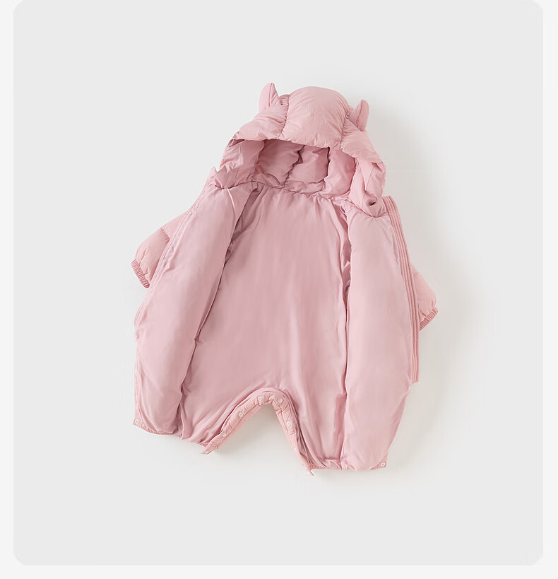 DAVE & BELLA Newborn Down Jumpsuit Autumn Winter Waterproof Romper for Baby Girls and Boys 7