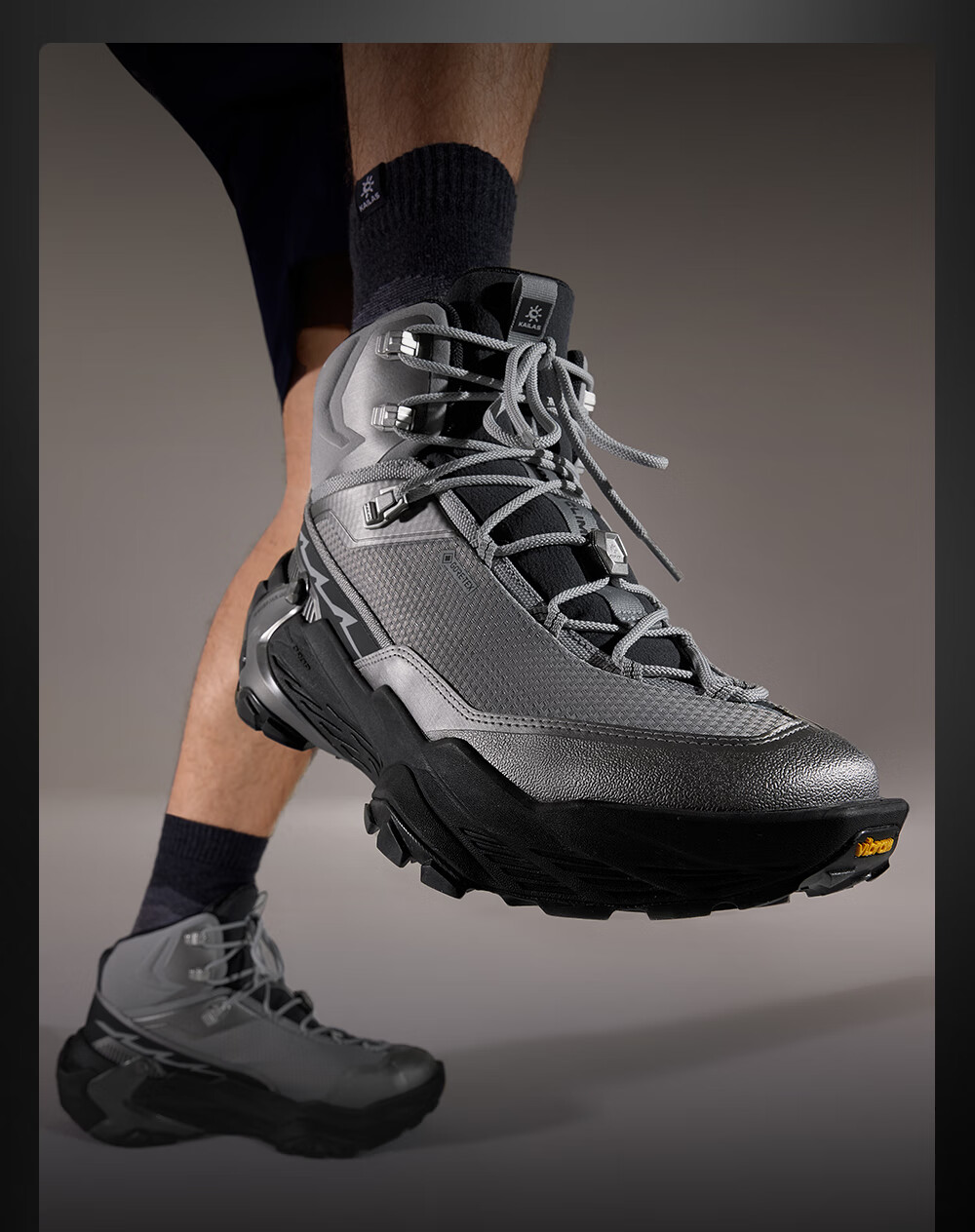 KAILAS Yan Mid GTX Waterproof Hiking Shoes Men's Outdoor Lightweight Non-Slip Mountaineering Shoes with Stable Support 6